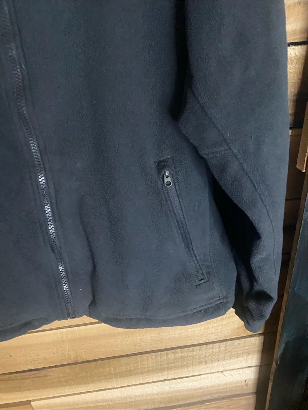 The North Face gray Full-Zip Fleece Jacket with Logo size large men’s